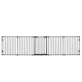 Comparer les prix de Plaque épaissie2 en 1 Enclos pour chiots 5 pièces Barrière pliable avec porte pour chiens de petite et moyenne taille DIY Enclos