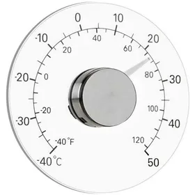 Meilleurs prix pour Thermomètre de fenêtre intérieur/extérieur sans piles cadran transparent météo mesures précises maison/bureau/terrasse.