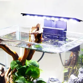 Meilleurs prix pour Éclairage daquarium X3 Aquarium LED lampe daquarium 220V 6W plantes aquatiques et poissons Nano Aquarium Éclairage ENEVAOCT