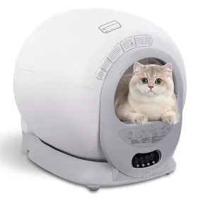 Meilleurs prix pour VINTEKY ®Bac à litière autonettoyant 65 L pour Chat, Litière à Nettoyage Automatique, Contrôlé APP, Litière robot connectée, Blanc