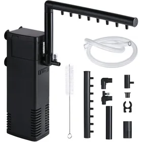 Meilleurs prix pour 1 Filtre intérieur 22W Débit 1000L/H Pompe aquarium Système 4 en 1 Pour réservoir 250L .