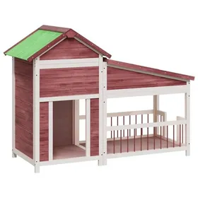 Comparer les prix de SALE dhiver Chenil/Enclos dextérieur - UU - Grande espace - moka 143x605x109 cm bois de pin solide CC58