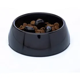 Meilleurs prix pour Gamelle Anti Glouton pour ChienAntidérapante  pour PetitMoyen Gros Grand  Bol dalimentation Lente en Mélamine Chat Chiot- Noir