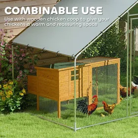 Meilleurs prix pour Pawut poulailler aire de jeux extérieure 3x1.7x1.9m avec serrure en acier galvanisé poulailler avec imperméable à l