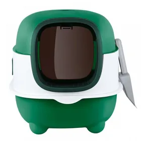 Comparer les prix de XJING-Toilettes pour chats-Litter de chat autonettoyant, bac à litière pour chats autonettoyants-40*39*56cm