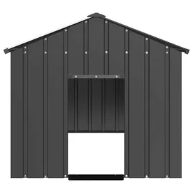 Comparer les prix de Niche pour chien - VENTE-FLASH - avec toit noir 114x202x101 cm acier galvanisé - Pour rongeurs @84578229
