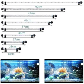 Comparer les prix de LED Éclairage Aquarium Lampe Tube Étanche Lighting Plongée A Economie energie Fish Tank 1 8 * 92cm Bleu & Blanc