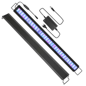 Meilleurs prix pour Eulenke Lampe Aquarium LED Pour Plante Rampe D'Éclairage 107-130 cm 45W Mode Nuit AQUARIUM