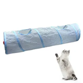 Comparer les prix de Tunnel pour chat dintérieur pliable et escamotable avec trou dobservation et cachette jouets pour chats avec balle