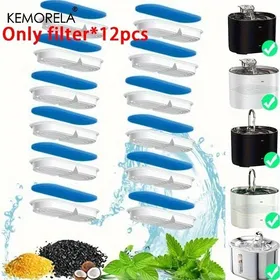 Meilleurs prix pour Filtre distributeur deau à charbon actif pour chat 8/12 pièces adapté aux distributeurs deau pièges impuretés et 12 pièces