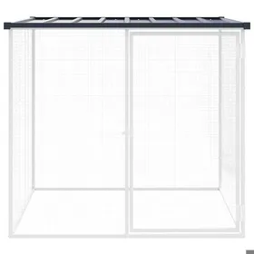 Meilleurs prix pour RemisePoulailler - UU - Animaux - avec toit anthracite 103x98x90 cm acier galvanisé JILIMAISON2025 9111351