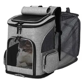 Meilleurs prix pour Sac à Dos Chat Chien Extensible Sac Transport Chat Chien Pliable pour Petits Chiens avec 2 Tapis pour Animaux de Compag Étiquette