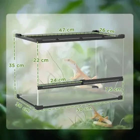 Meilleurs prix pour Terrarium en verre pour reptiles hautes eaux et eaux profondes château de bouton