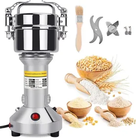 Meilleurs prix pour 150g Moulin à Céréales Électrique, Moulin à Grains 28000RPM 850W Moulin Céréales Grains Électrique Acier Inoxydable Moulin