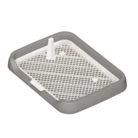 Comparer les prix de Bac dentraînement pour chiots avec grille  réutilisable  couleur grise .