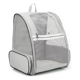 Meilleurs prix pour Sac à dos pour chat - Sac de transport pour chat avec fenêtre en filet - Pliable et respirant - Gris