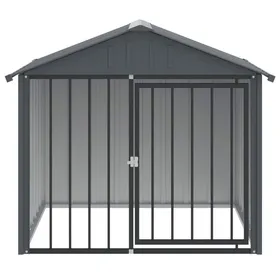Comparer les prix de Niche pour chien - VENTE-FLASH - avec toit noir 117x103x102 cm acier galvanisé - Pour rongeurs @13708226