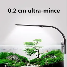 Meilleurs prix pour Lampe LED Ultra-Mince pour Petit Aquarium Mini Lampe Pince Aquarium avec 24 LED Lumière Blanche et Bleue pour Aquarium de 30-60