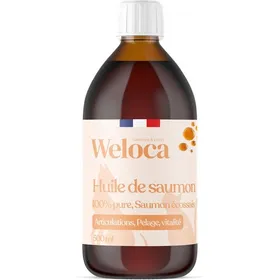 Comparer les prix de Huile de Saumon pour Chien et Chat  Marque française  Riche en oméga 3 6 9  100% Naturel  Pressée à Froid et Pure  500 ML