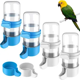 Meilleurs prix pour 4 Distributeur deau automatique plastique 240 ml pour perroquet perruche hamster .