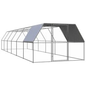 Comparer les prix de BEAU Enclos extérieur Poulailler d'extérieur - Volière - 3x12x2 m Acier galvanisé mode455063