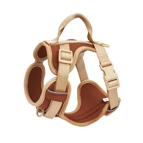 Meilleurs prix pour Harnais réglable pour animaux - Phoesky - Respirant - Confortable - Doux - Polyester - Taille S/M/L - Brun + Kaki