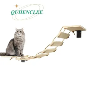 Comparer les prix de Pont pour chat - 32.5*15.5*85cm-Couleur primaire-Mur descalade pour chat-Jouet pour chat - QUIIENCLEE