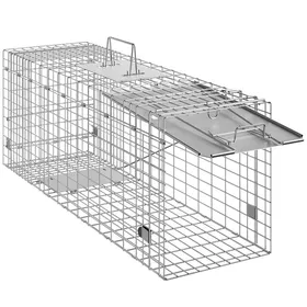 Meilleurs prix pour Piège à Cage pour Animaux Vivants - DUOKU - 31 x 10 x 12 - Fer Galvanisé - Pliable - Conception Humaine