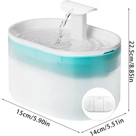 Comparer les prix de Fontaine a Eau Chat Ultra Silencieuse, 2.1L avec Filtres et Éponges, Deux Modes de Débit d'eau, sans BPA, Niveau d’Eau Visible