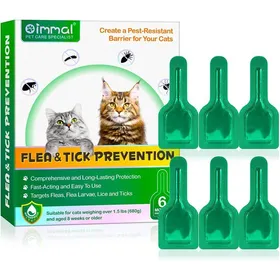Comparer les prix de Pipette Anti Puces Chat - Anti-Puces Et Anti-Tiques Pour Chats - Protège LAnimal - JusquÀ 4 Semaines - 6 Pipettes