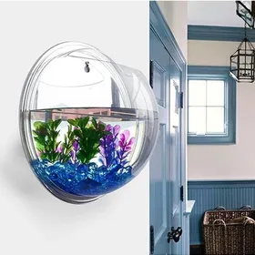 Meilleurs prix pour Aquarium mural Pots Mural à Suspendre Multifonctions claire Décoration（29.5cm） POMPE A EAU AQUARIUM