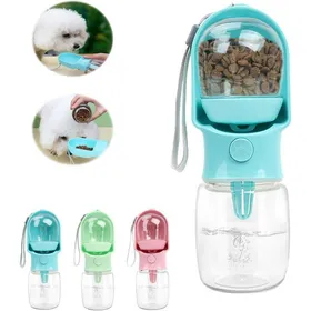 Meilleurs prix pour Gourde pour chien - Bouteille deau 2 en 1 avec gamelle intégrée - Gourde de voyage - Anti-fuite - Portable -