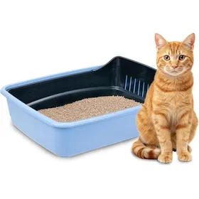 Comparer les prix de Bac Litière pour Chats 10bac à litière hygiénique pour Chat avec Tamis Qui élimine saleté pour Un Nettoyage