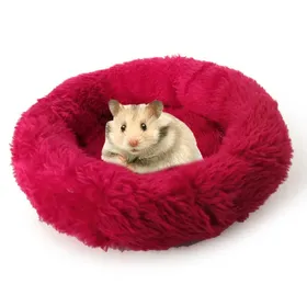 Comparer les prix de Tampon en coton polaire pour petits animaux - Phoesky - Écologique - Rouge - 17-18 cm - Pour hamsters - Pour hérissons