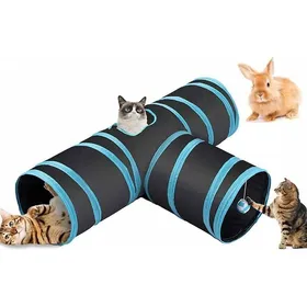 Comparer les prix de Tunnel jouet chat/lapin/chien pliable tube jouet pour animaux de compagnie YYV