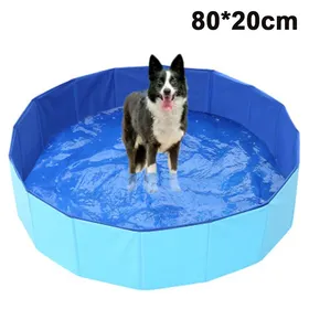 Comparer les prix de Piscine pliable pour chiens et chats bassin portable intérieur/extérieur nouvelle version améliorée Label
