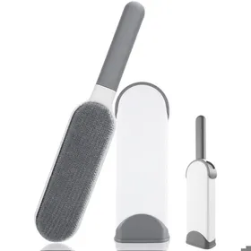 Meilleurs prix pour Brosse pour enlever les poils danimaux convient aux chats et aux chiens réutilisable (grise).