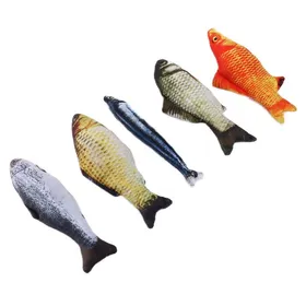 Comparer les prix de Jouet pour chat - SURENHAP - Ensemble de poissons en peluche - 5 pièces - Non-toxique - Résistant aux morsures