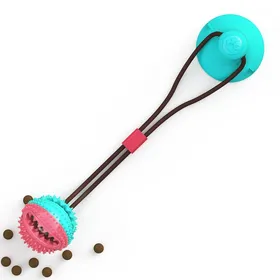 Meilleurs prix pour Jouet pour chien à mâcher - Phoesky - Indestructible - Squeaky - Interactif - Bleu rougeâtre - 16.9x2.48 inch - TPR