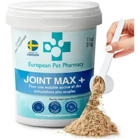 Comparer les prix de Compléments Articulations Chiens European Pet Pharmacy Joint Max+ Poudre Riche en Nutriments 310 g