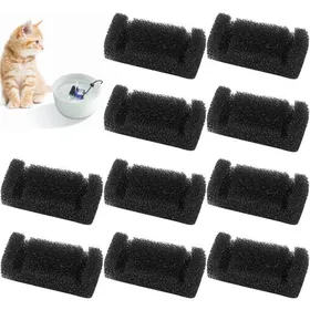 Comparer les prix de Filtres pour fontaine à eau pour chats - ULISEM - Ensemble de 12 - Filtre éponge - 65x3x3 cm - Non réutilisable
