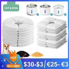 Comparer les prix de remplacement à charbon actif pour fontaine à eau de chat 105/125mm filtres de remplacement pour 4Pcs B#CHINA Multi FONTAINE A EAU