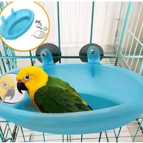 Meilleurs prix pour Baignoire pour perroquet avec miroir – Jouet de douche pour cage d’oiseau