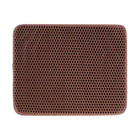 Comparer les prix de Tapis de litière imperméable pour chat - Phoesky - Double couche - EVA écologique - 30x30 cm - Marron - Attrape-litière