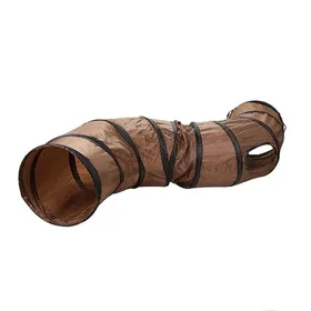 Comparer les prix de Tunnel pour chat pliable - Phoesky - 3 trous - 123x25 cm - Polyester - Jeu interactif - Balle suspendue - Écologique