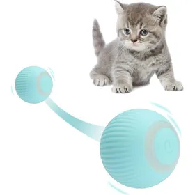 Meilleurs prix pour Jouet automatique pour chat rechargeable par USB avec lumière LED adapté aux chatons dintérieur.