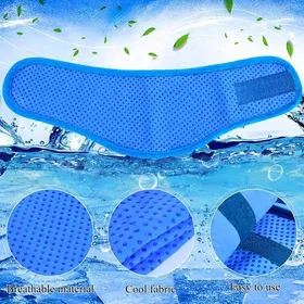 Meilleurs prix pour Lot de 2 bandanas rafraîchissants pour chien - collier rafraîchissant instantanéécharpe rafraîchissante ajustable SANPIE