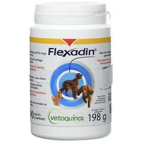 Comparer les prix de Complément alimentaire - VETOQUINOL - Flexadin - 90 comprimés sécables - chondroïtine & glucosamine - pour chiens et chats