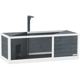 Comparer les prix de Terrarium pour Tortue Façade Transparente Dessus Ouvrable - TCQPZ - Support de Lampe en Bois Gris 120 × 50 × 40 cm