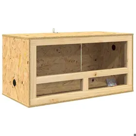 Comparer les prix de Terrarium en OSB - vidaxl - 80x40x40 cm - Marron - Matériau: OSB - Finition: Mat - Usage intérieur - Thermomètre inclus
